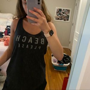 Beach please muscle tee